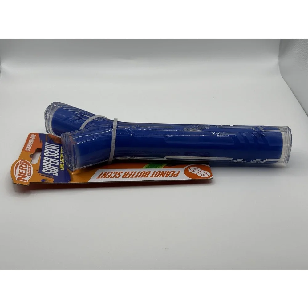 Nerf Dog Super Scent NF-7133 Dental Chew Peanut Butter 10 Inch Dog Toy